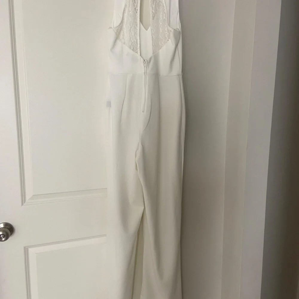 White Bridal Jumpsuit - Picture 4 of 4